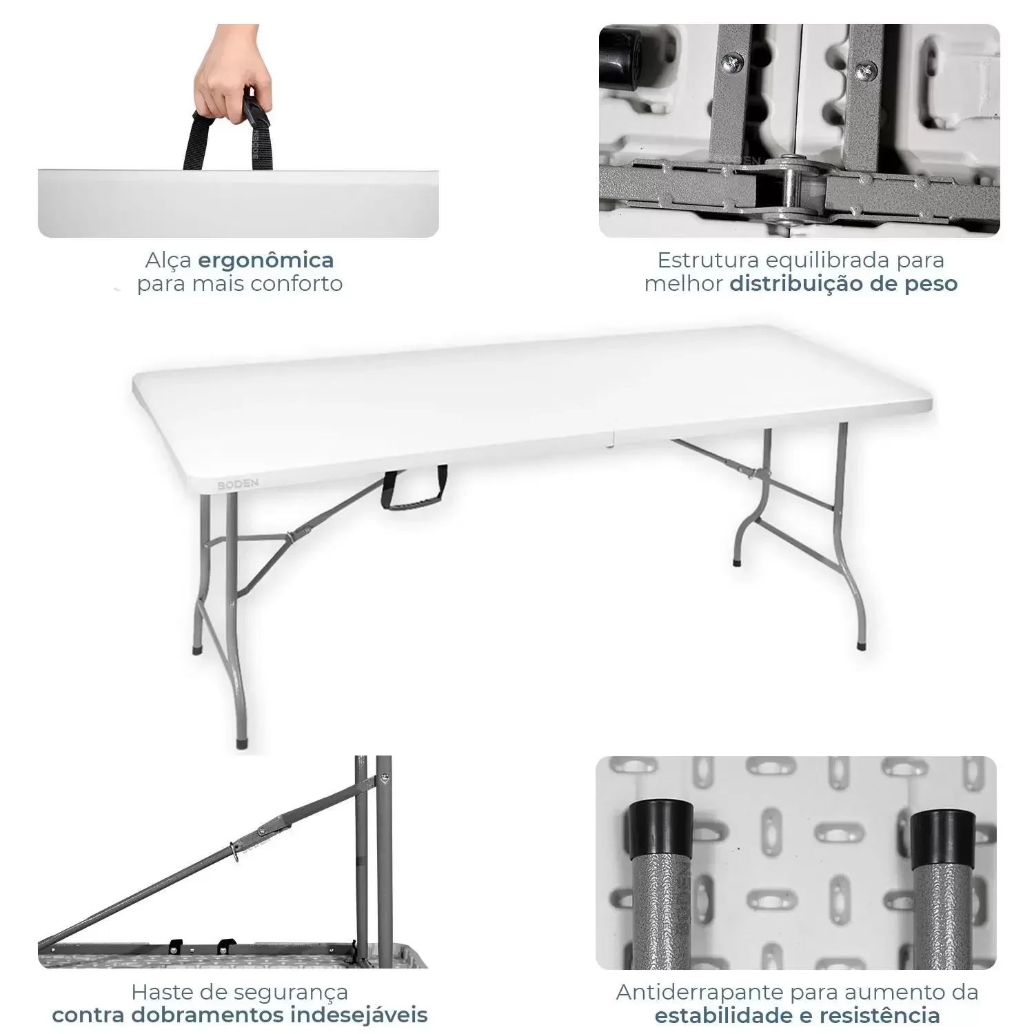 Mesa Dobrável Tipo Maleta